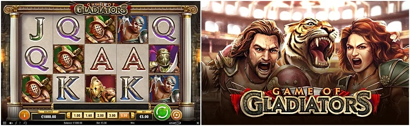 game of gladiators slot screen